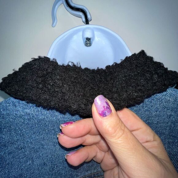 Soncy Plus Denim Teddy Collar Jean Jacket (Soncy size 1) - Picture 15 of 16